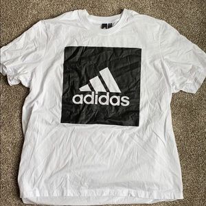 Adidas box logo t shirt